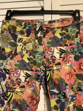 Johnny Was Multicolor Floral flare cotton Pants